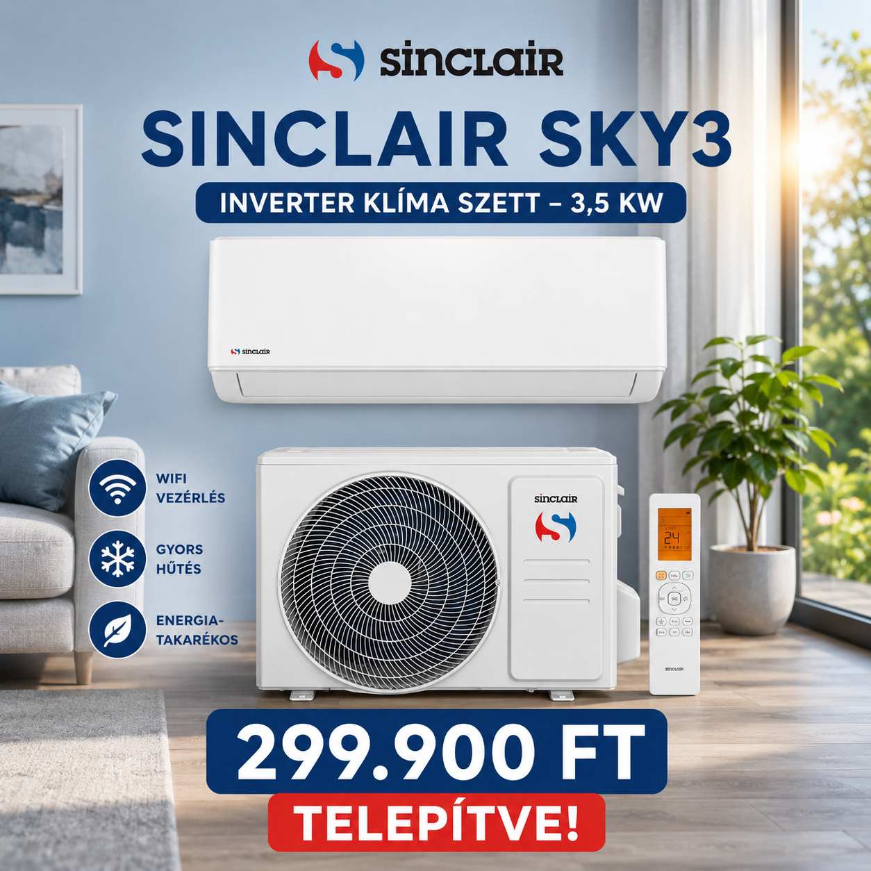 sinclairklímatelepitvepecel